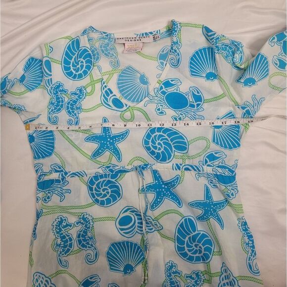 GRETCHEN SCOTT swim coverup dress seashell beach‎ tunic XS - Picture 7 of 9